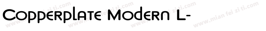 Copperplate Modern L字体转换